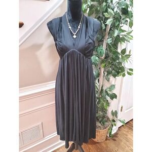 Brooklyn Industries Women's Cotton Halter Neck Sleeveless Knee Length Dress L